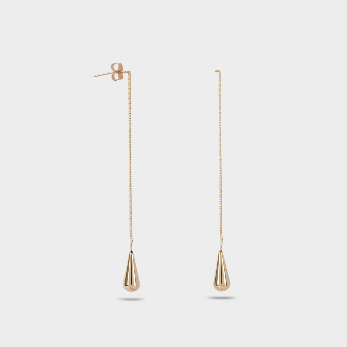 Boucles d'oreilles pendantes clochettes plaqué or