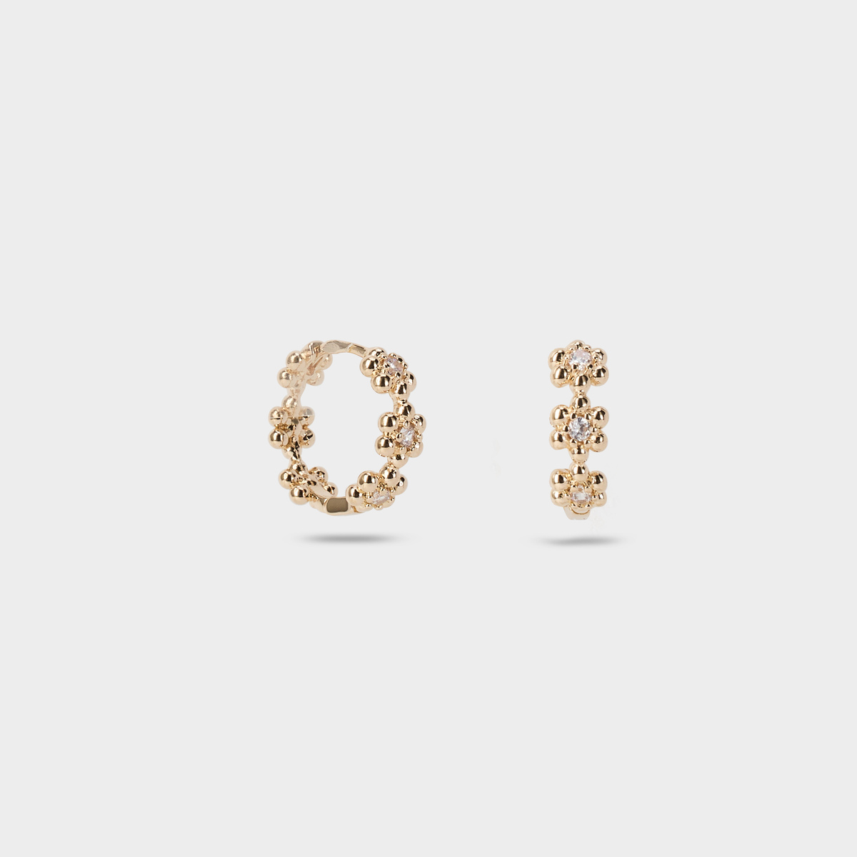 Boucles d'oreilles Grappe plaqué or