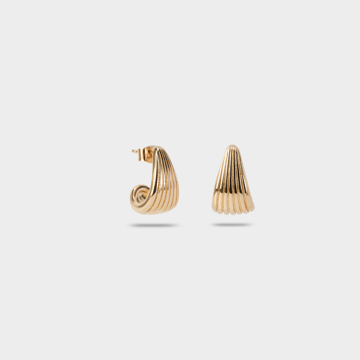 Boucles d'oreilles Panier plaqué or