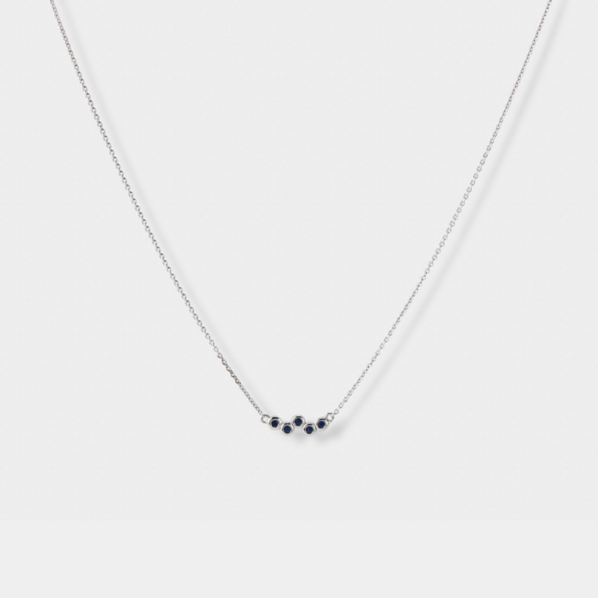 Collier Virevolte bleu et argent