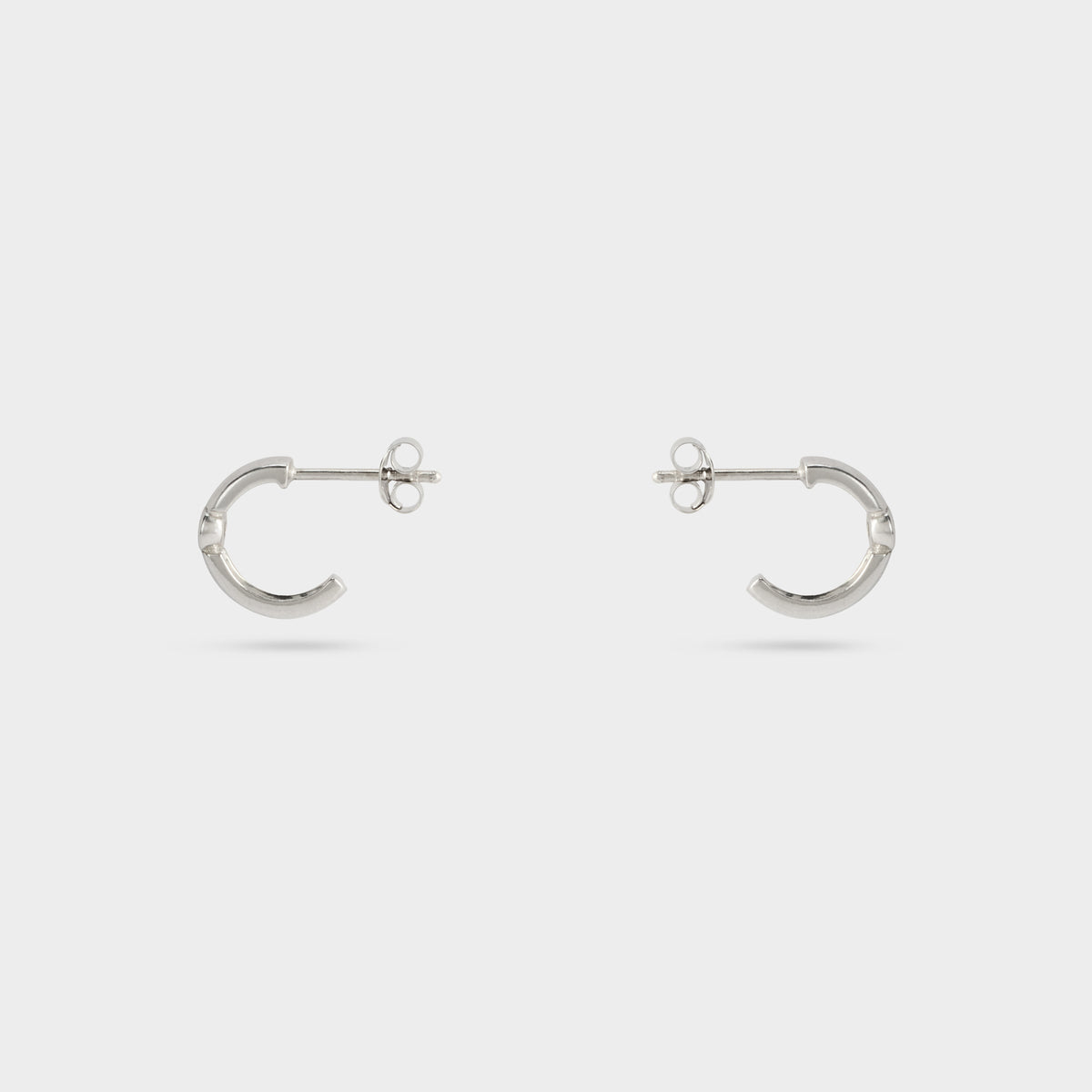 Boucles d'oreilles mini créoles Purity argent