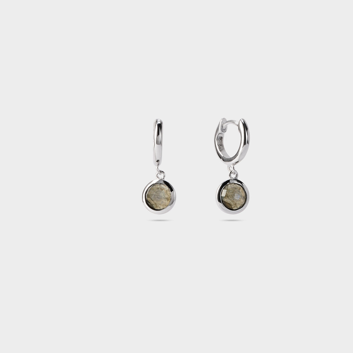 Boucles d'oreilles mini créoles Bubble argent