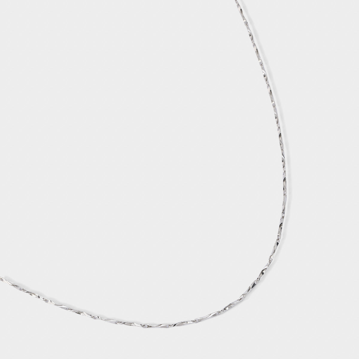 Collier chaîne Twist argent