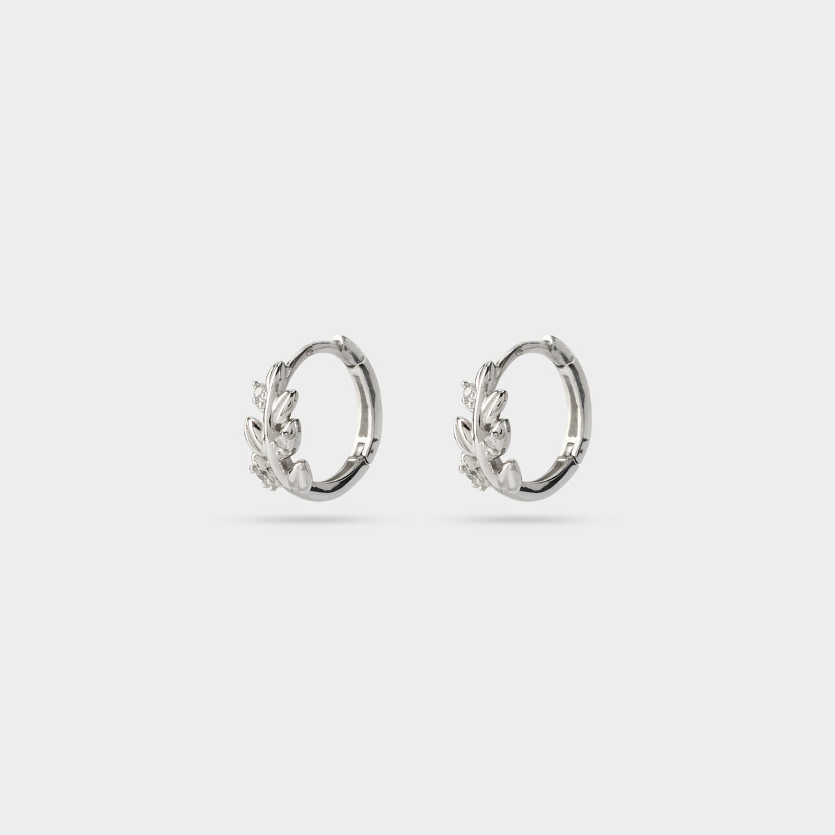 Boucles d'oreilles mini créoles épis argent
