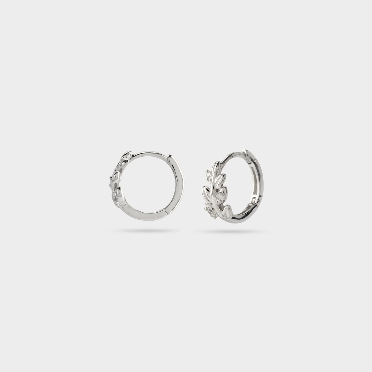 Boucles d'oreilles mini créoles épis argent