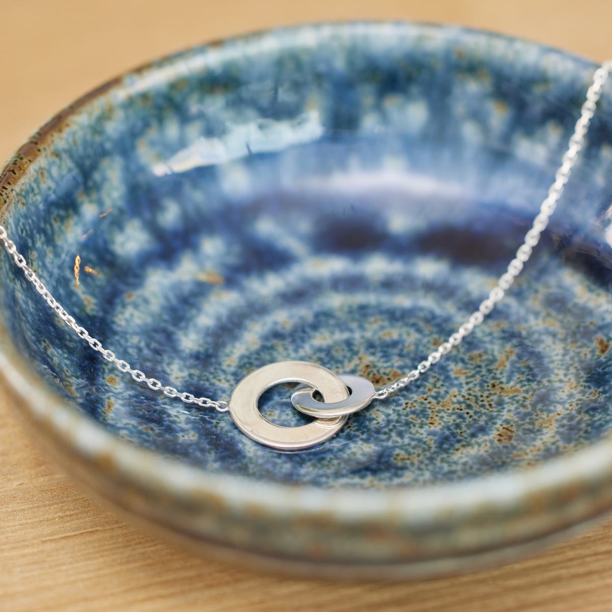 Collier duo de cibles argent massif