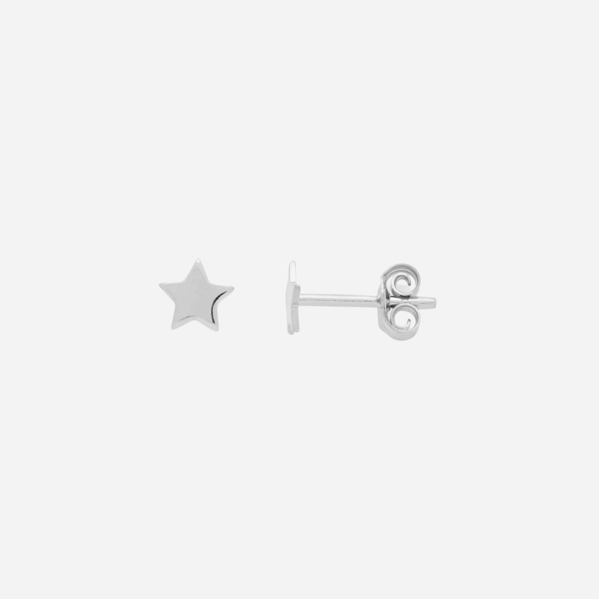 Boucles d'oreilles mini étoile argent massif