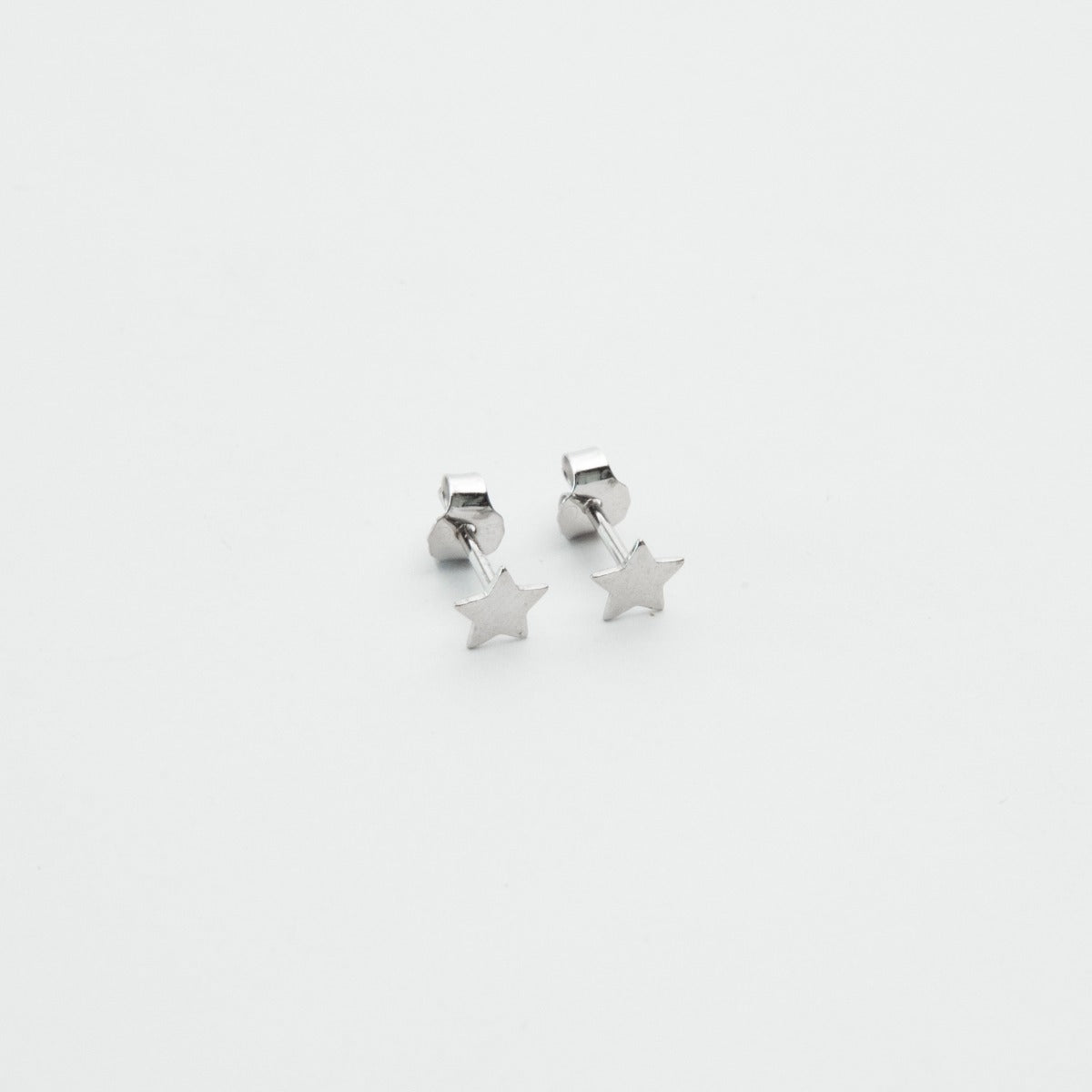 Boucles d'oreilles mini étoile argent massif