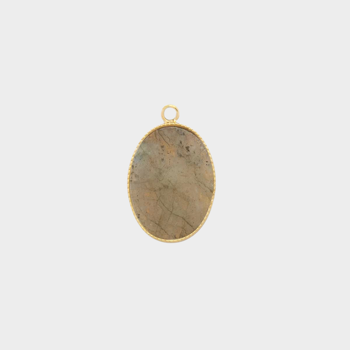 Pendentif Joséphine Labradorite plaqué or