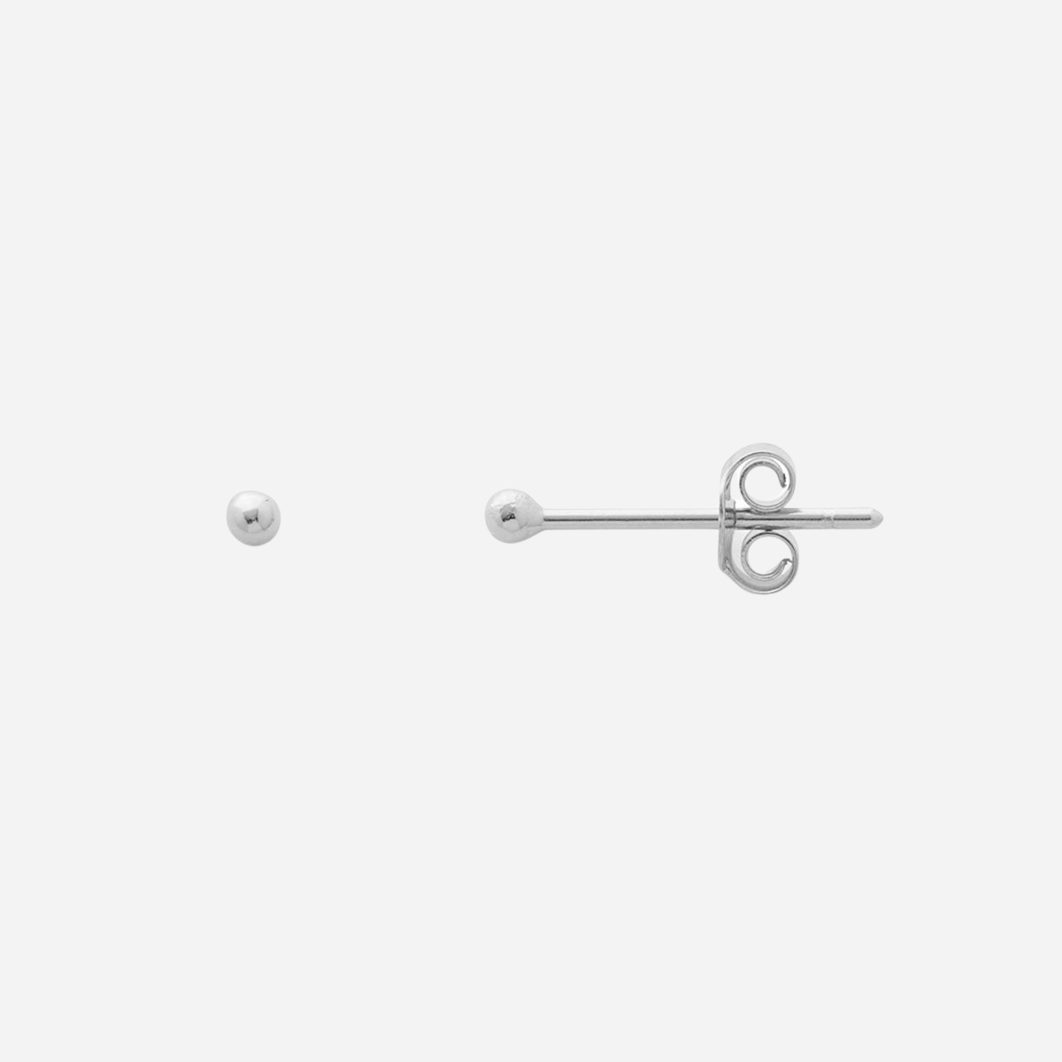 Boucles d'oreilles mini clou argent massif