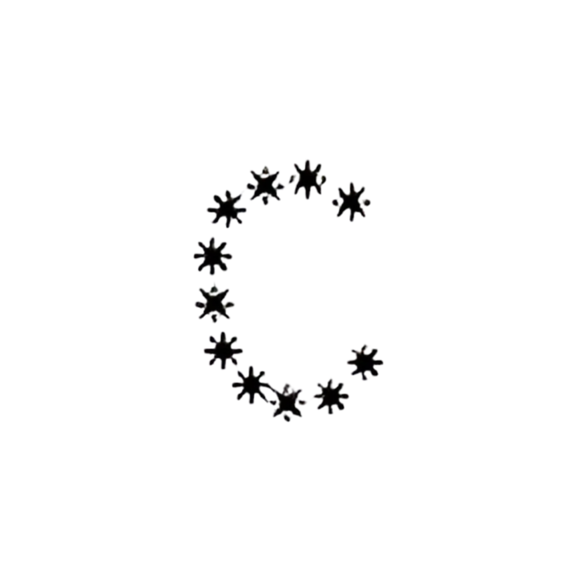 Lettre étoilée C