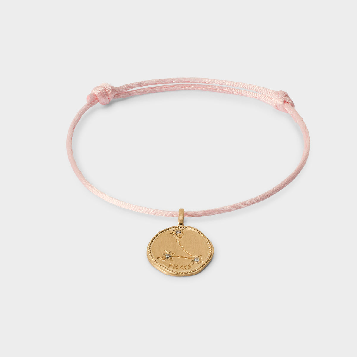 Bracelet astro lien nylon plaqué or
