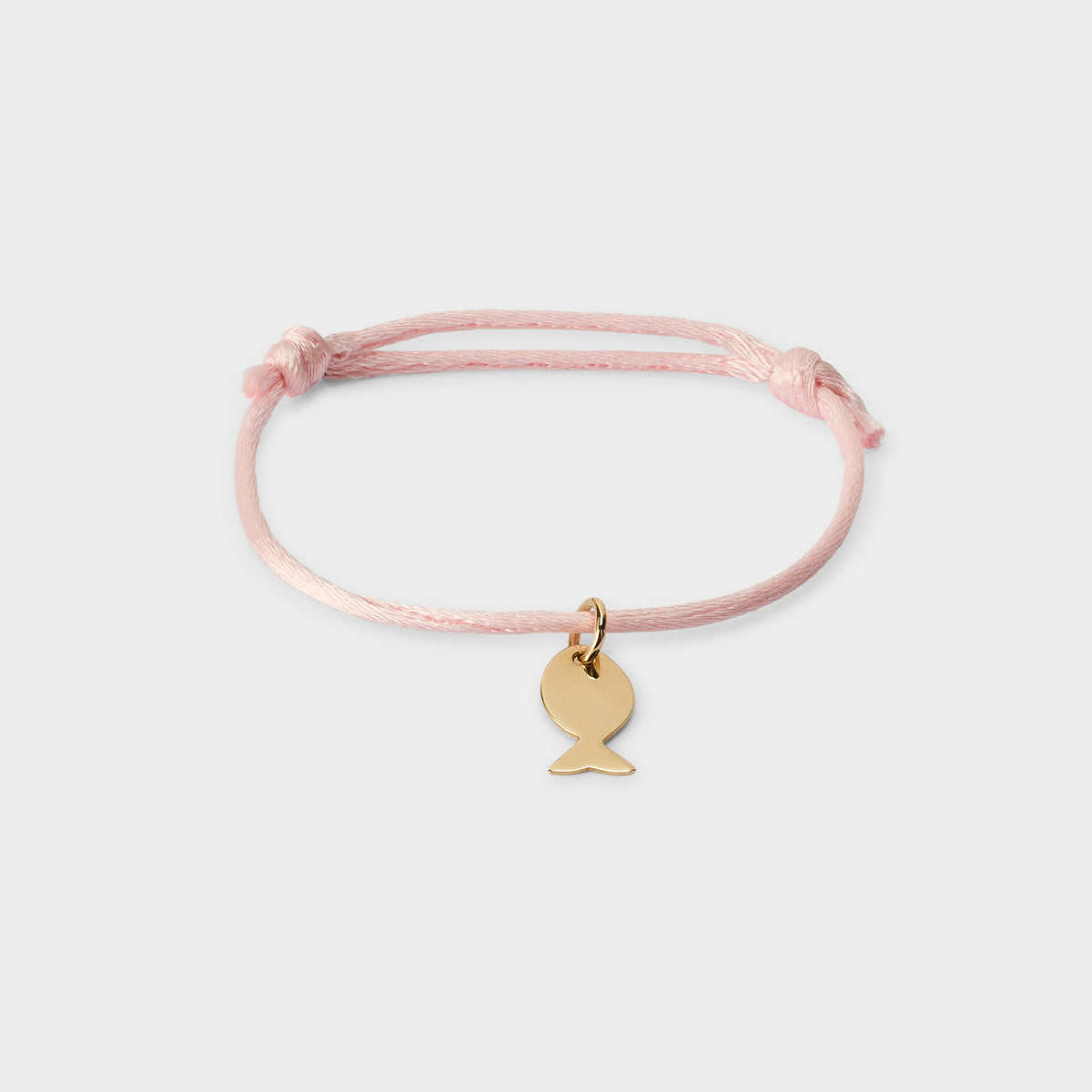 Bracelet gris-gris sur cordon nylon plaqué or