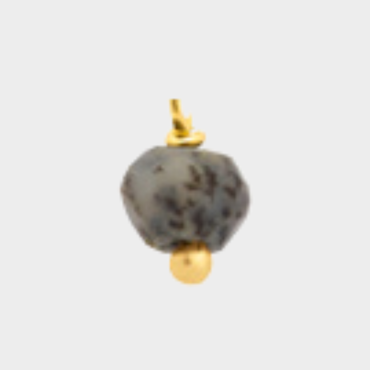 Pierre suspendue plaqué Or Howlite