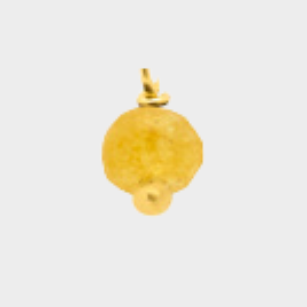 Pierre suspendue plaqué Or Onyx jaune