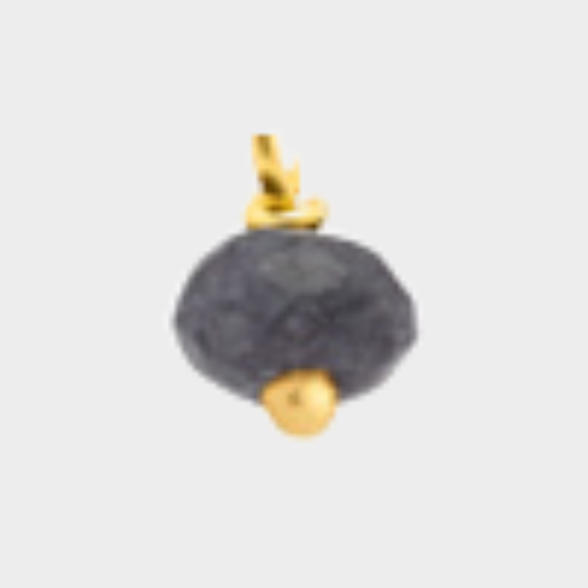 Pierre suspendue plaqué Or Bronzite