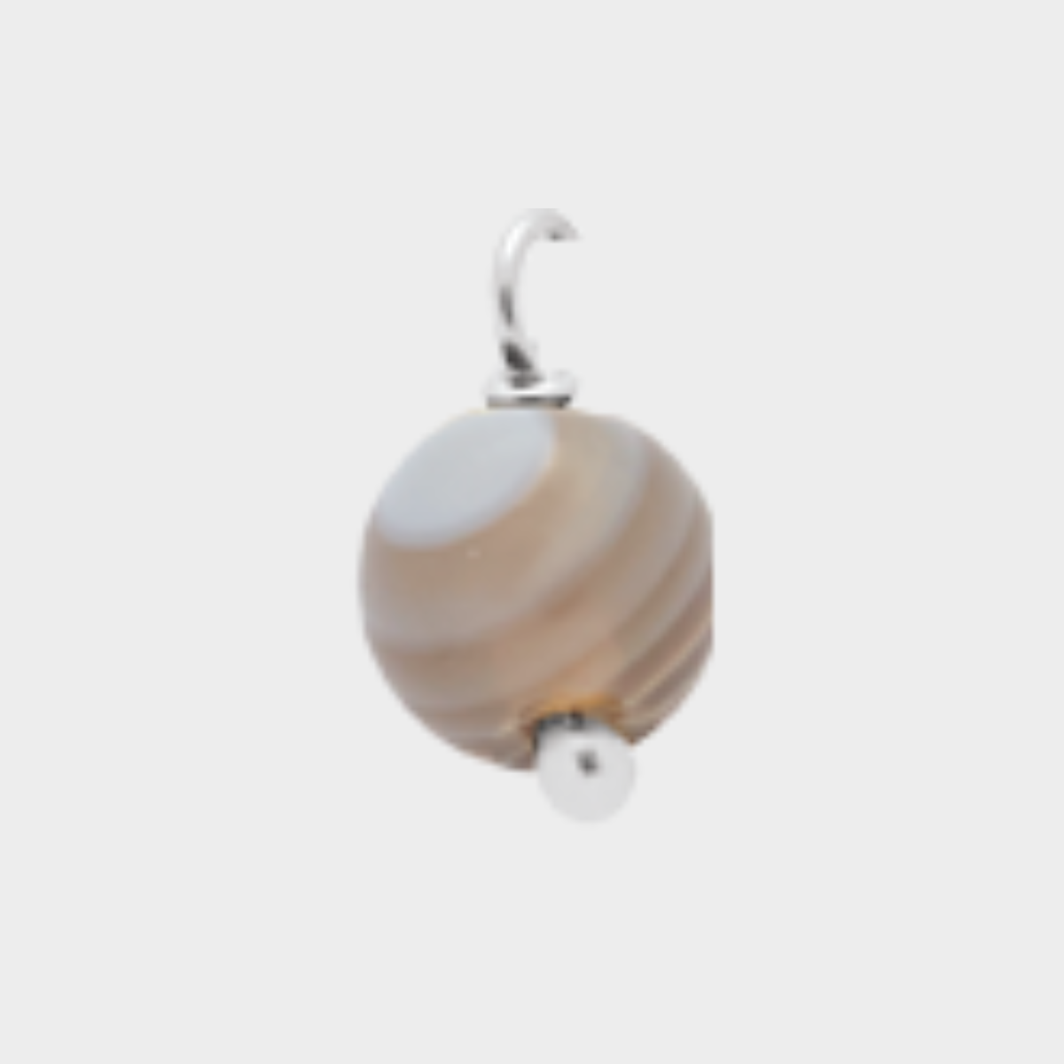 Pierre suspendue Argent massif Agate de Botswana
