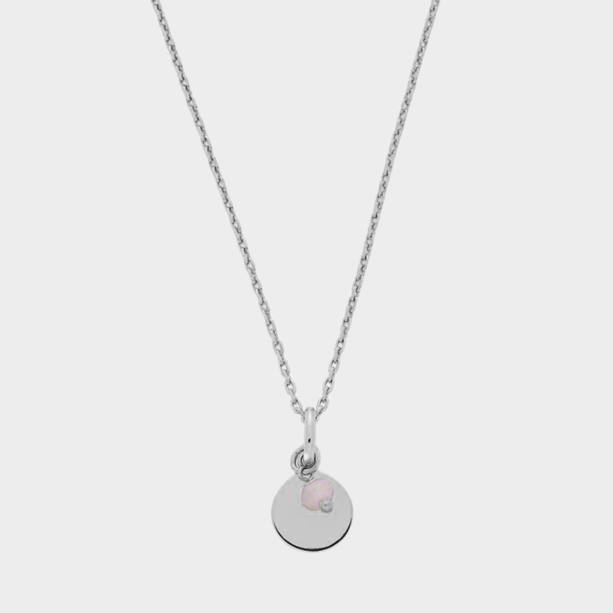 Collier 1 mini breloque et pierres semi-précieuses argent