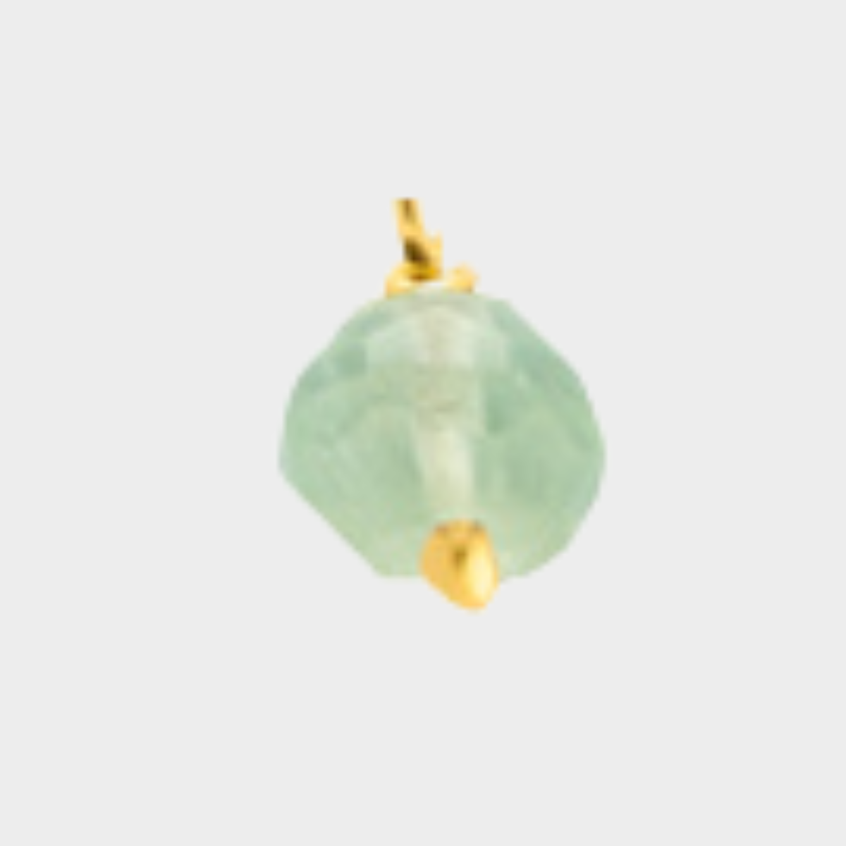 Pierre suspendue plaqué Or Fluorite