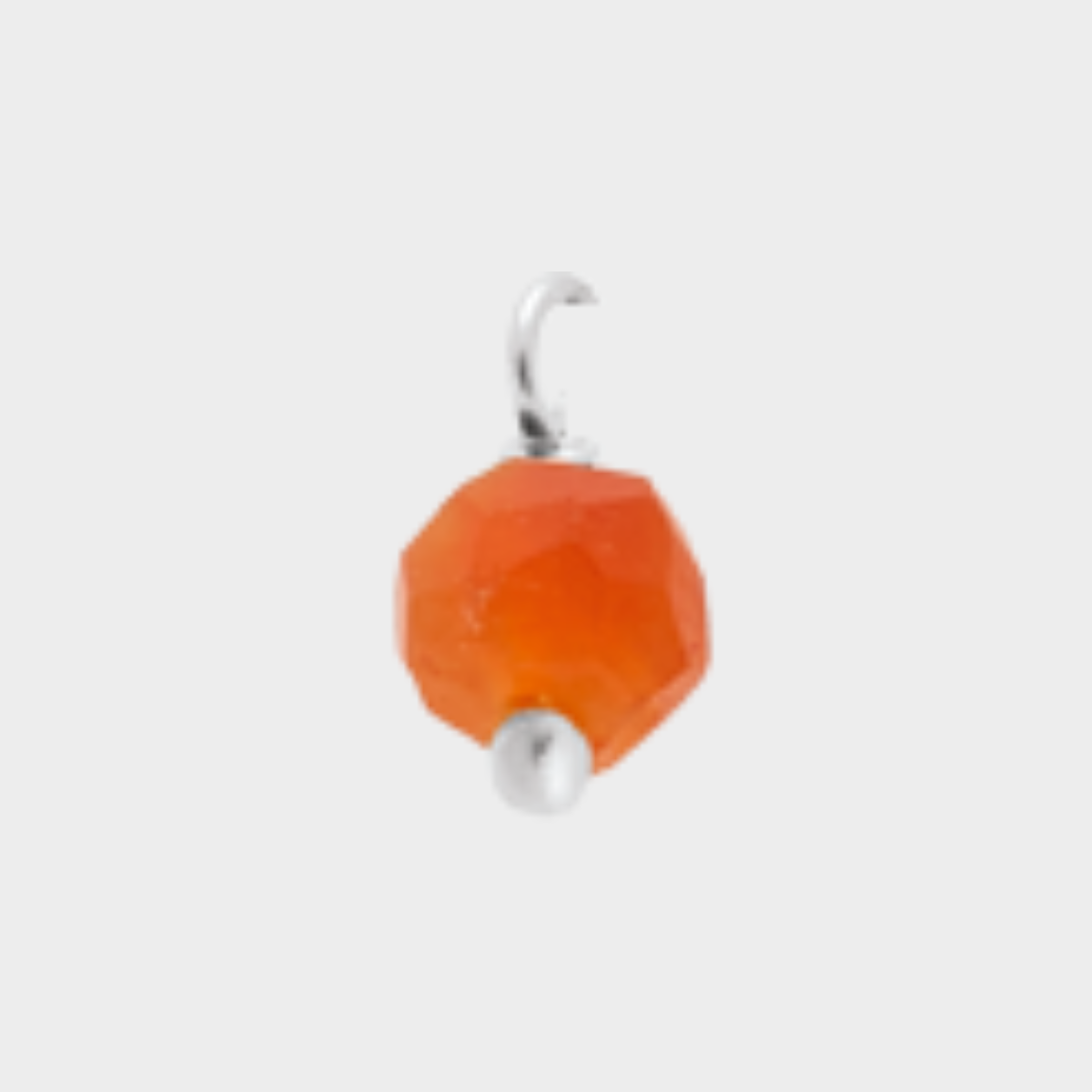Pierre suspendue Argent massif Cornaline
