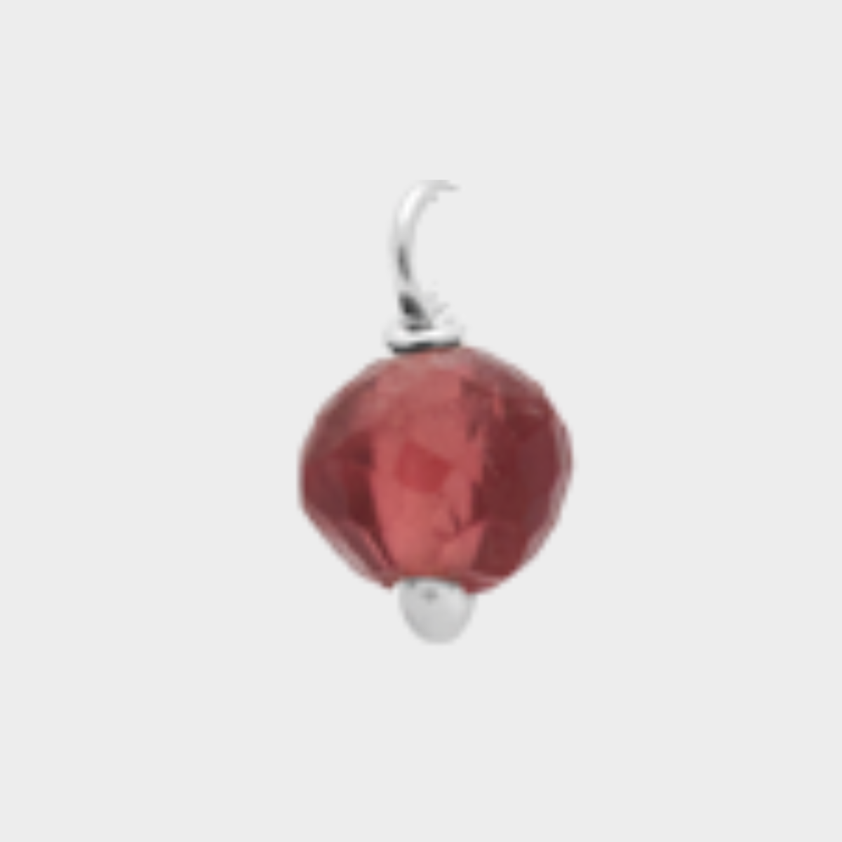 Pierre suspendue Argent massif Grenat