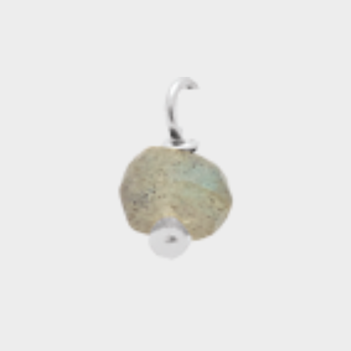 Pierre suspendue Argent massif Labradorite