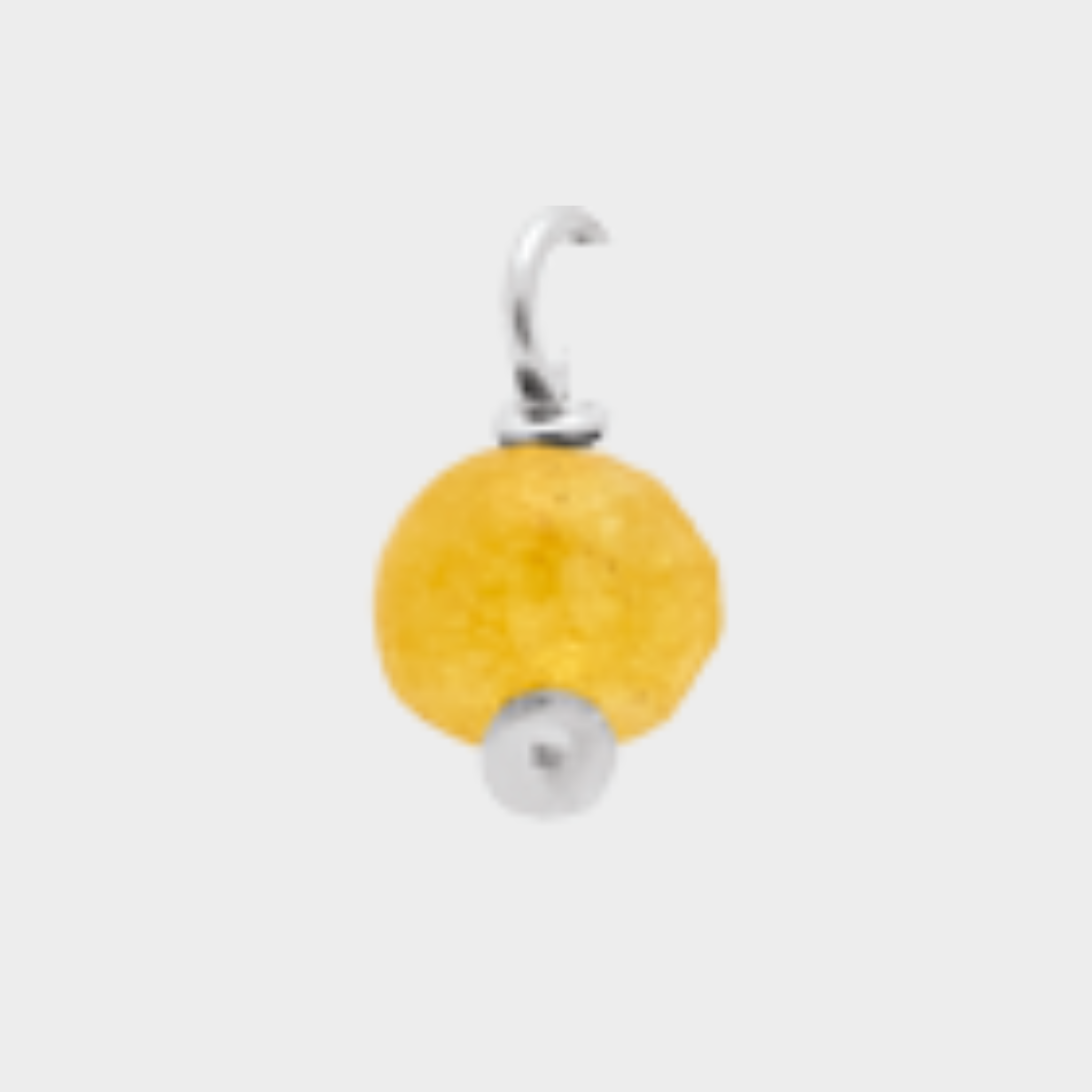 Pierre suspendue Argent massif Onyx jaune