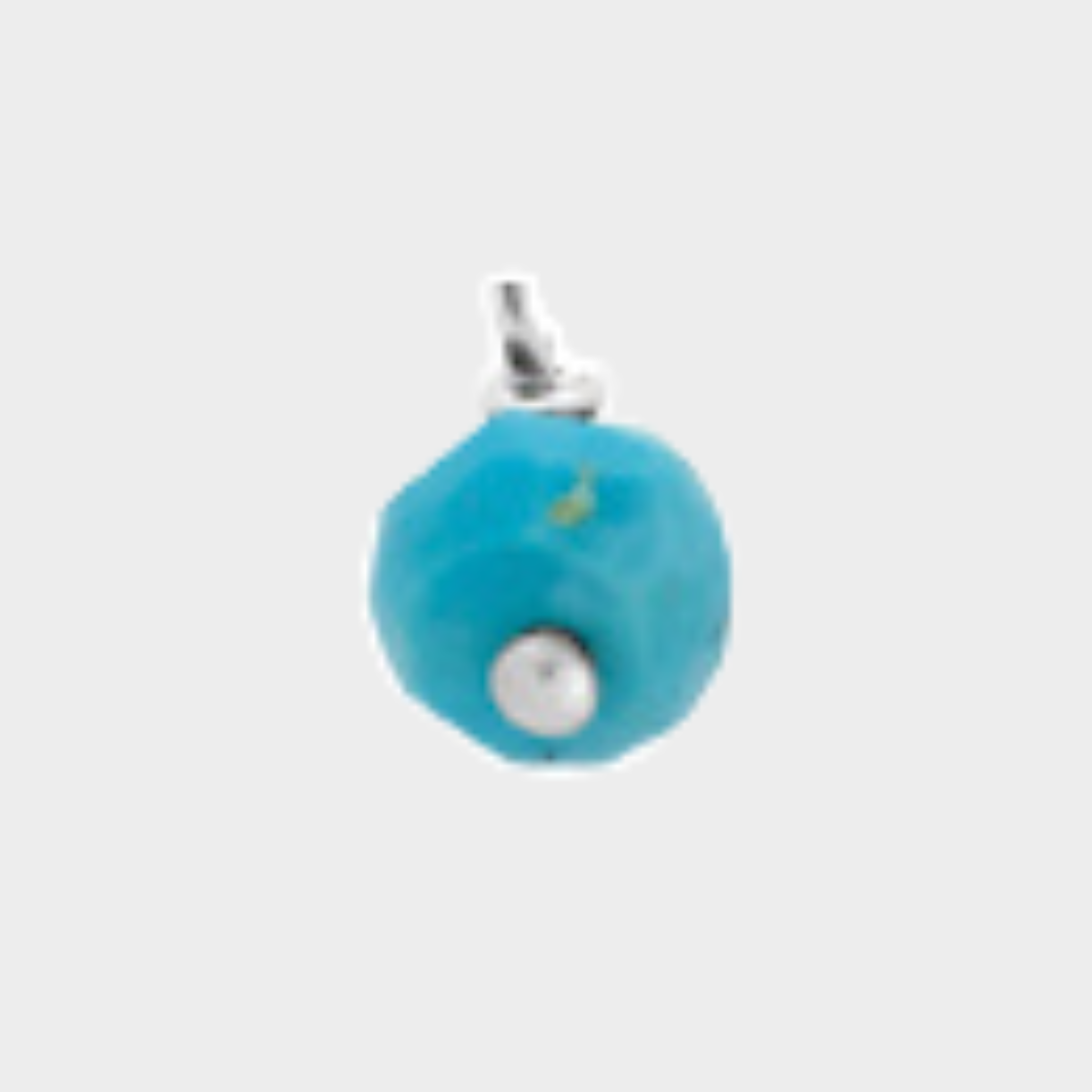 Pierre suspendue Argent massif Turquoise