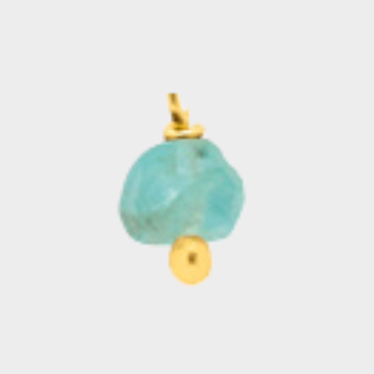 Pierre suspendue plaqué Or Apatite