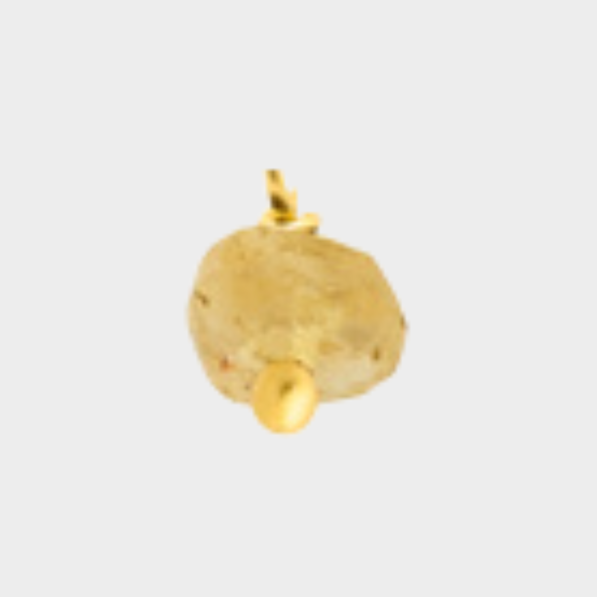 Pierre suspendue plaqué Or Citrine