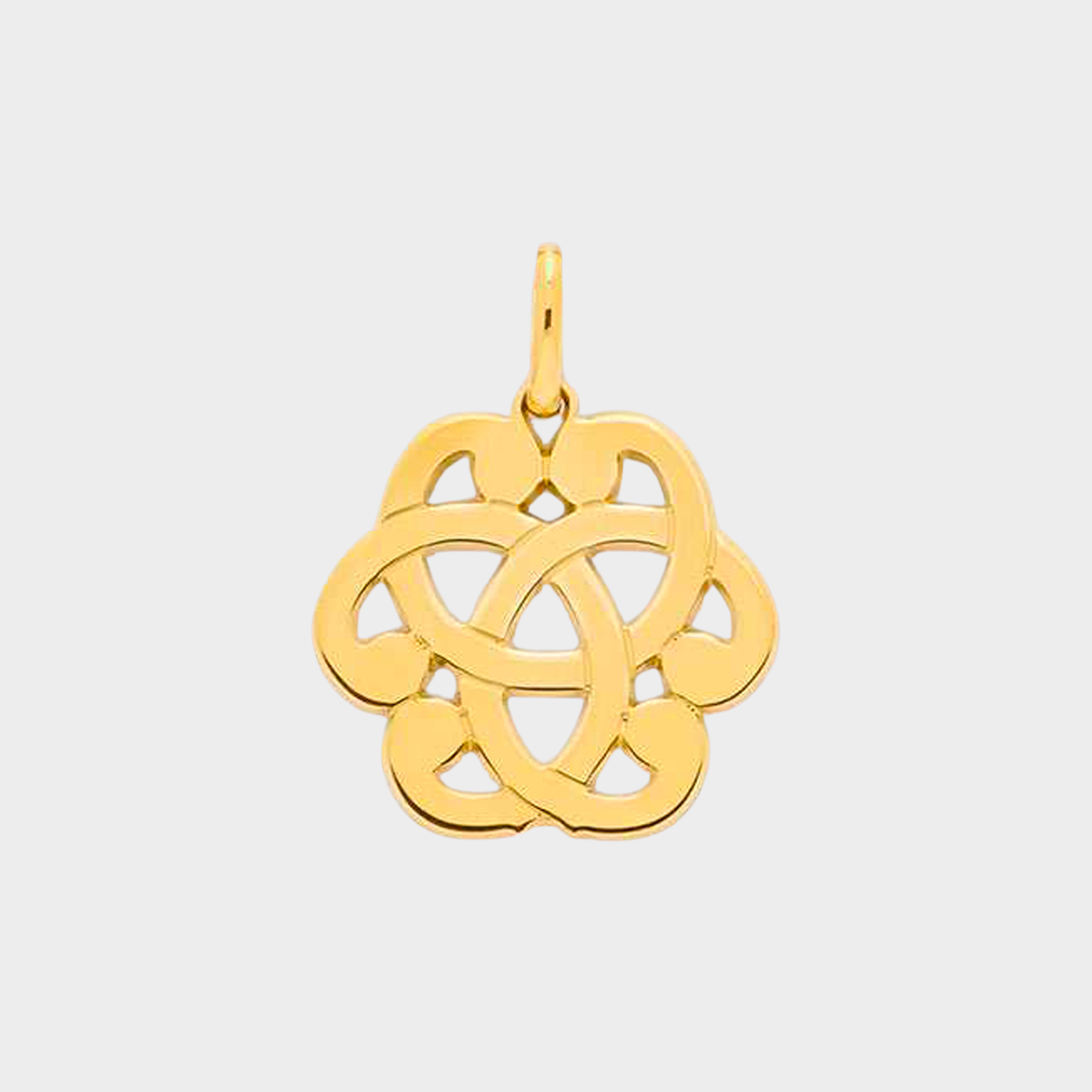 Arabesque plaqué or grande 4 cm