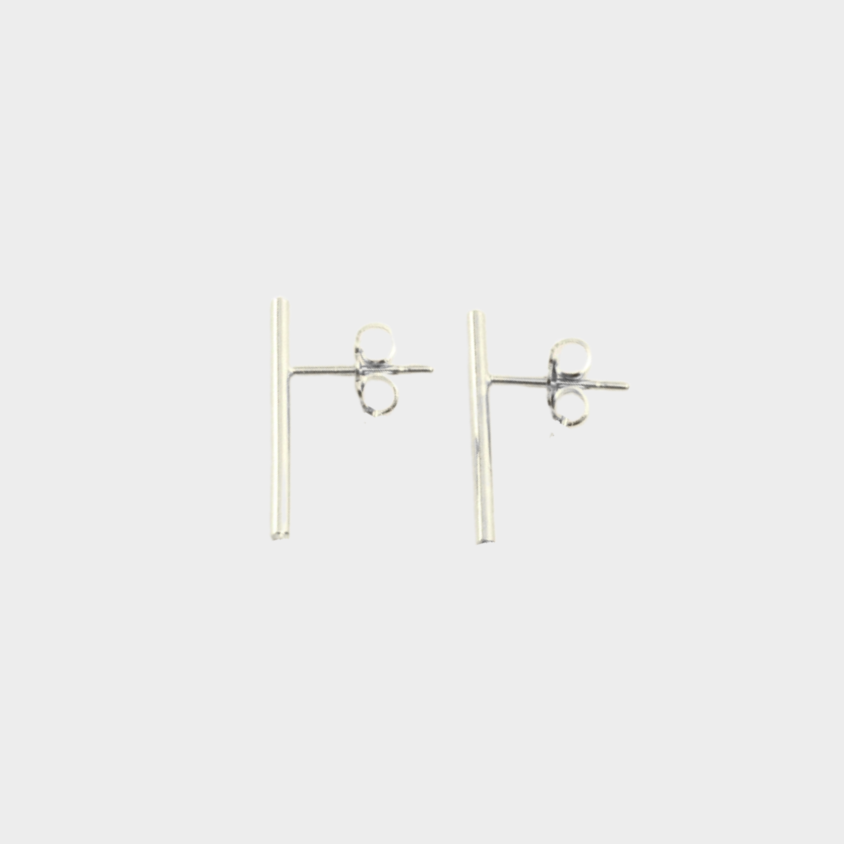 Boucles d'oreilles barres en argent

