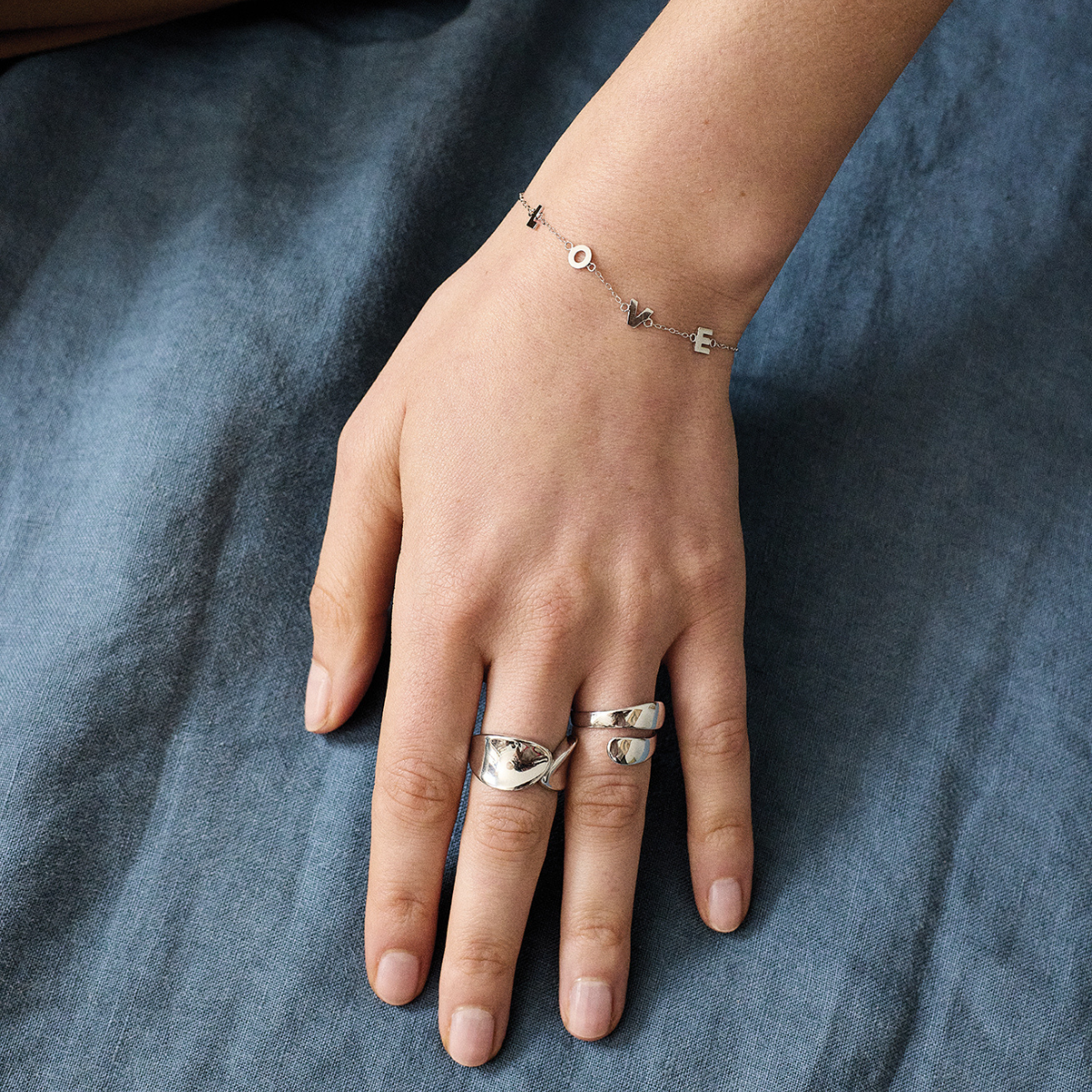 Bracelet Love argent