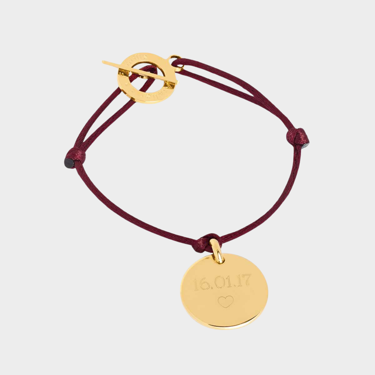 Bracelet 1 breloque plaqué or