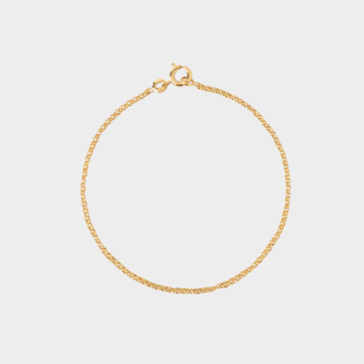 Bracelet chaîne double forçat plaqué or