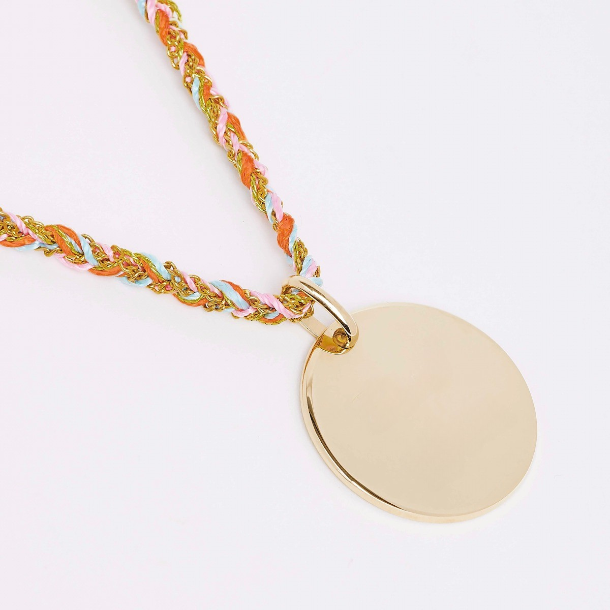 Bracelet chaîne tressée et breloque