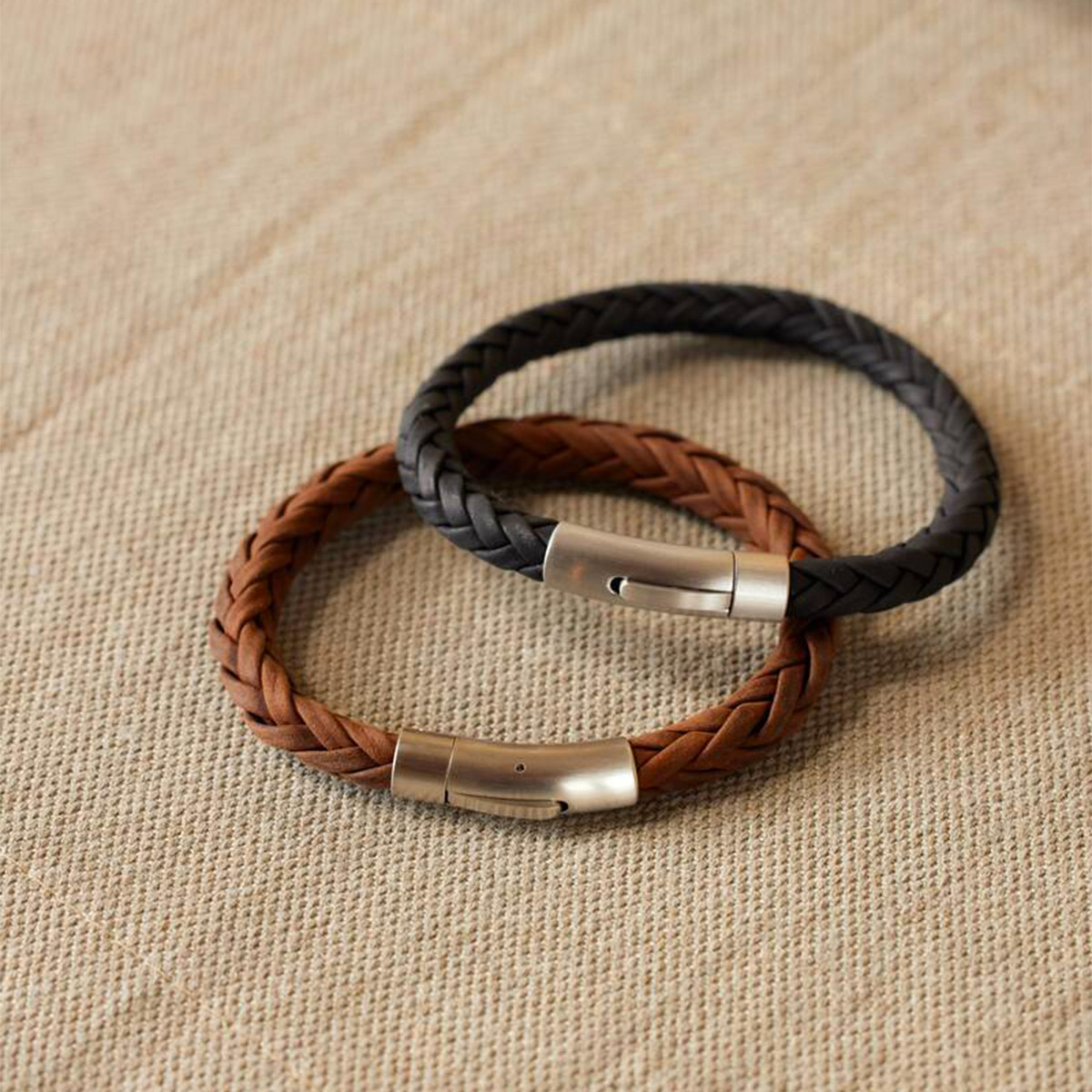 Bracelet le globe trotteur marron