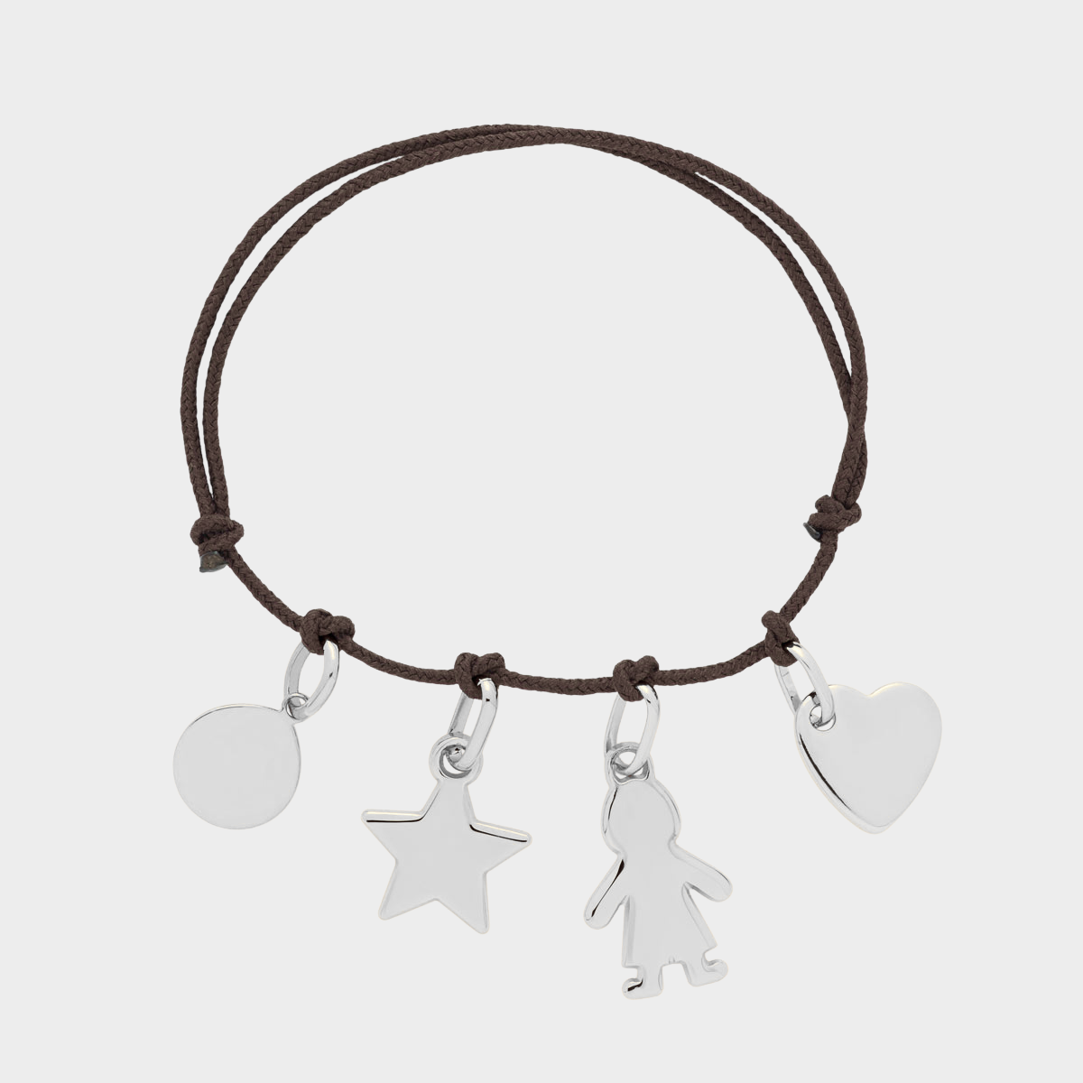 Bracelet mini breloques à composer argent