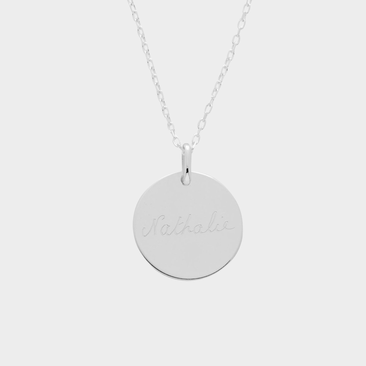 Collier 1 breloque sur chaîne maille forçat argent