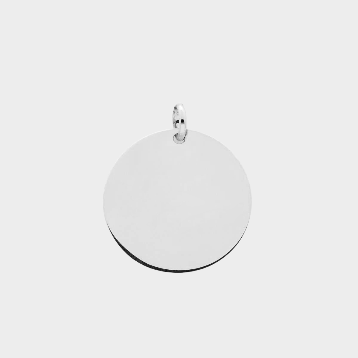 Grande médaille lisse 2,7 cm argent massif