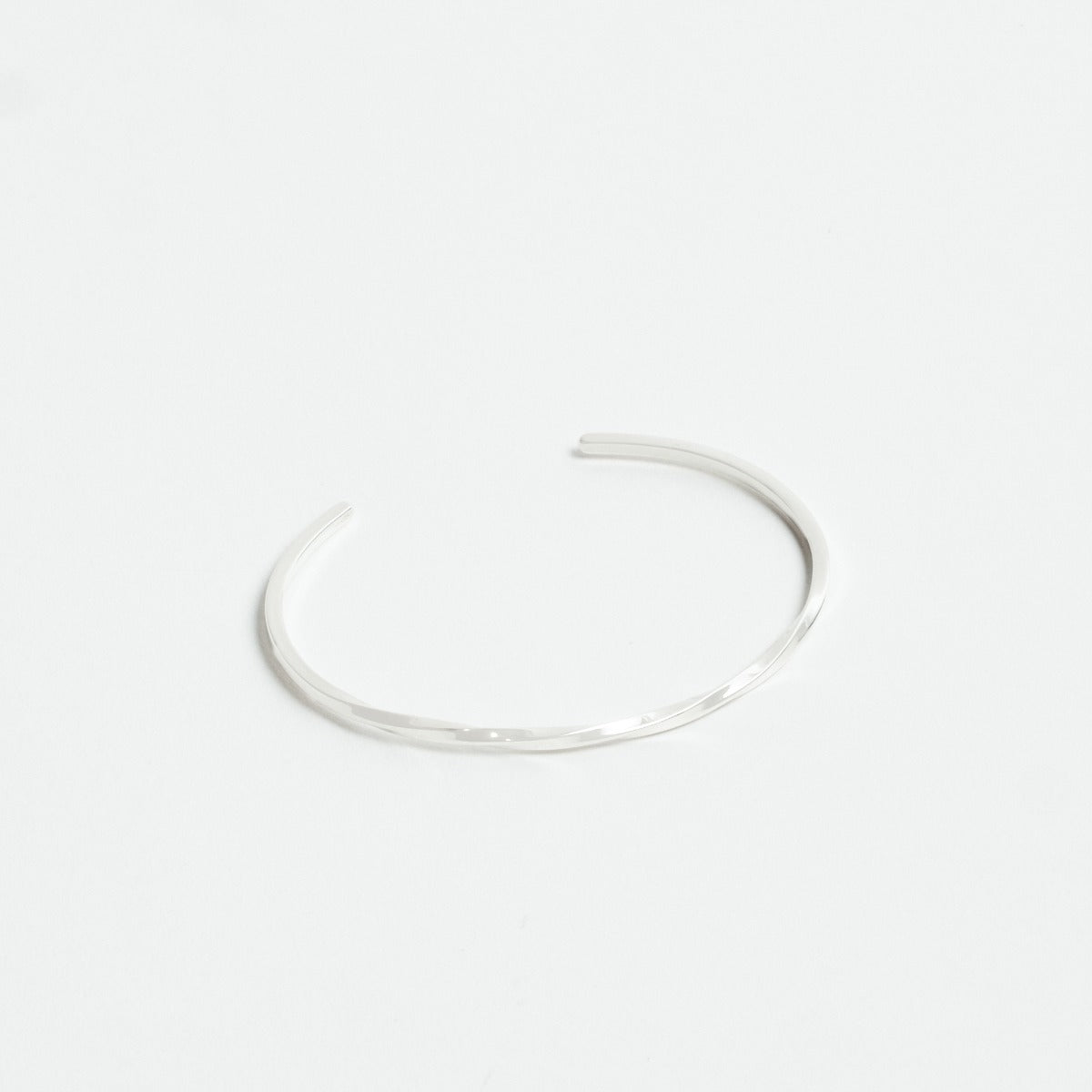 Jonc Twist One (lisse/vrille/lisse) argent massif