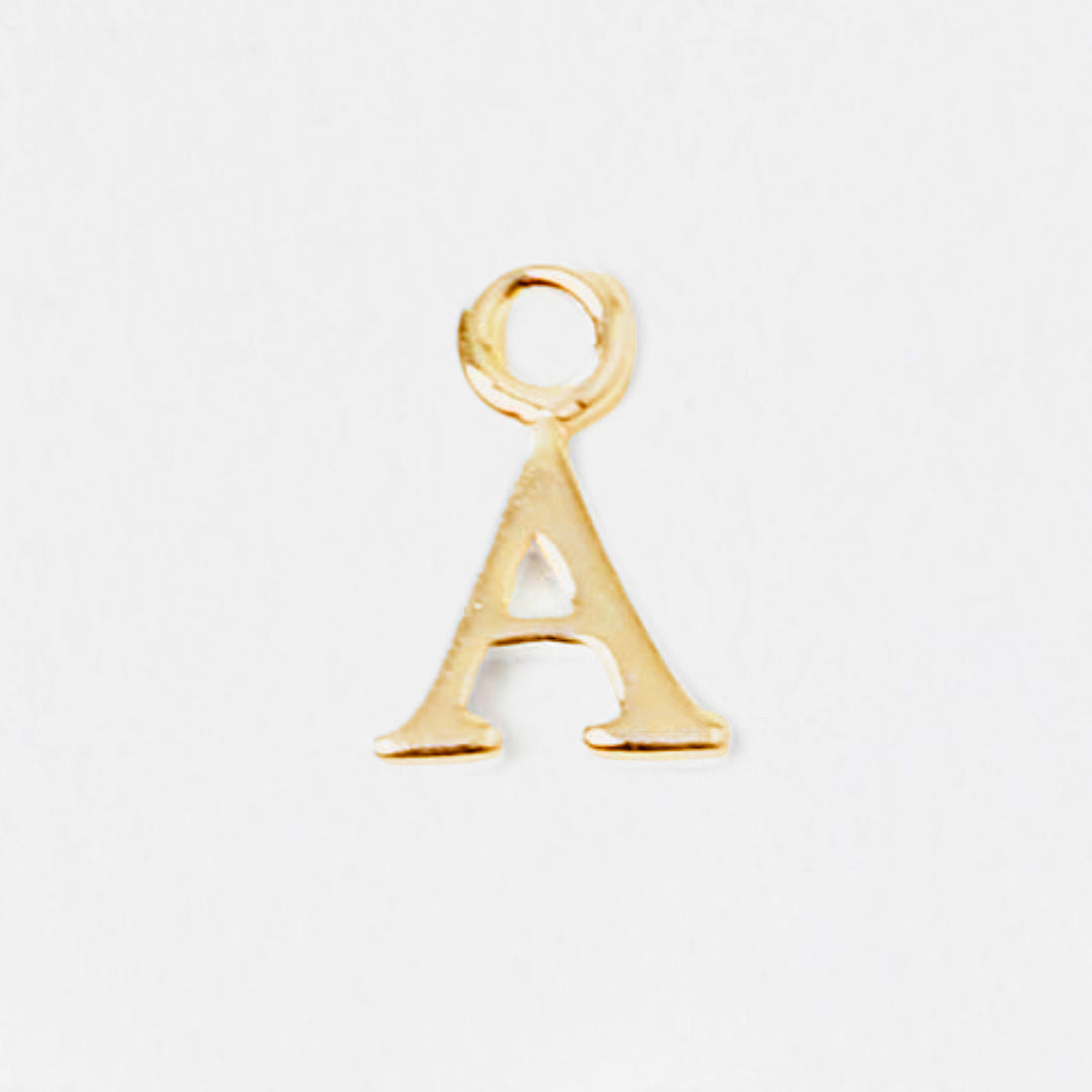 Lettre Prenom A plaque or