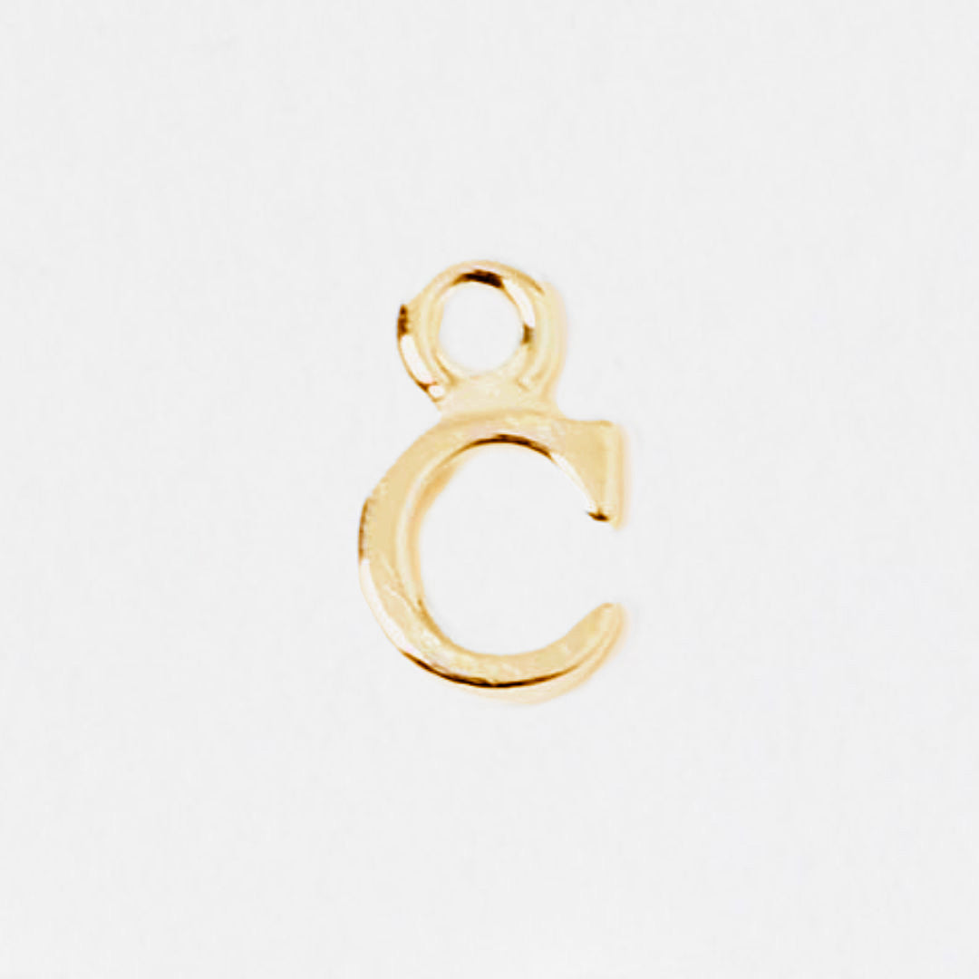 Lettre Prenom C plaque or