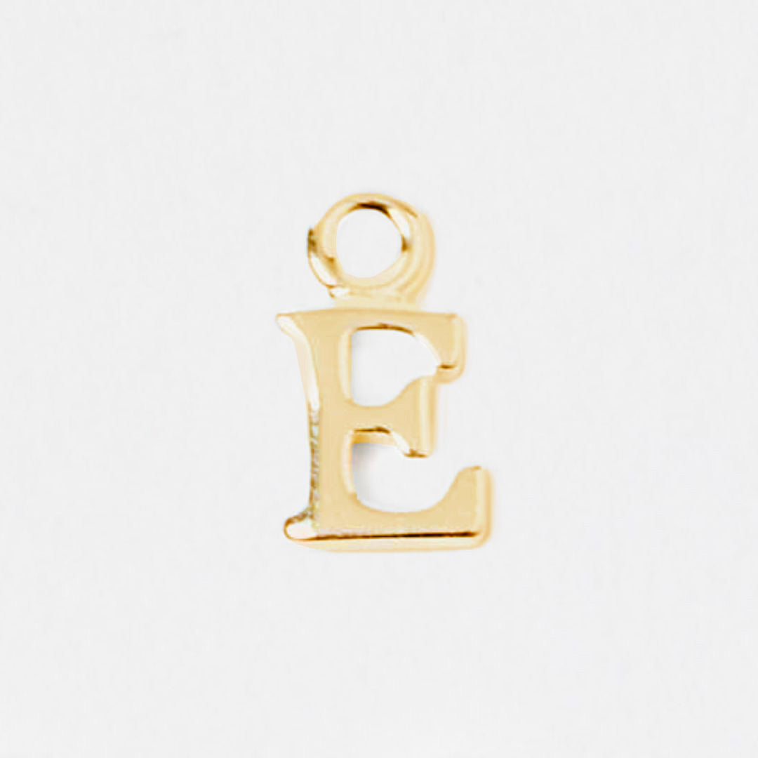 Lettre Prenom E plaque or