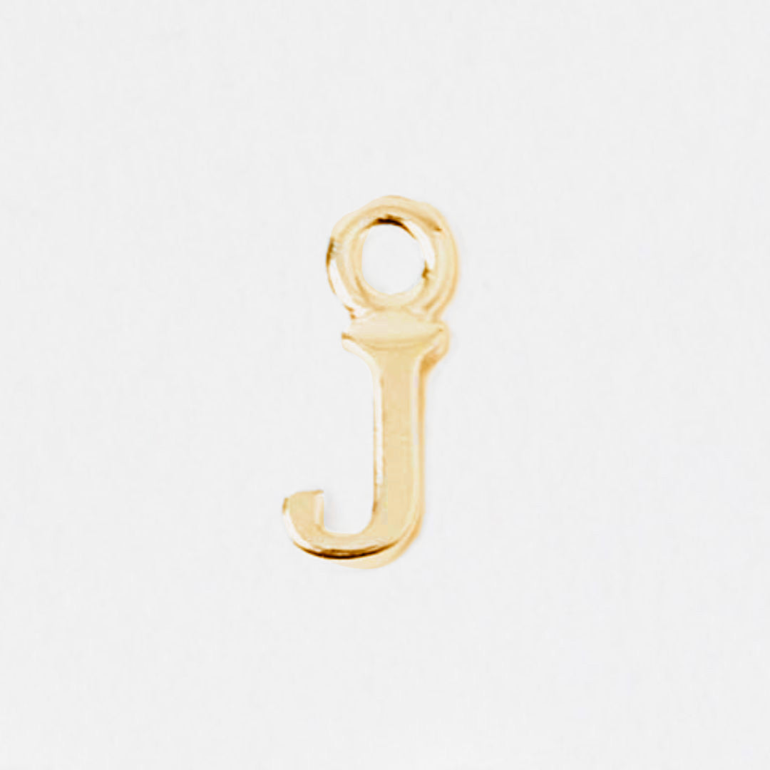 Lettre Prenom J plaque or