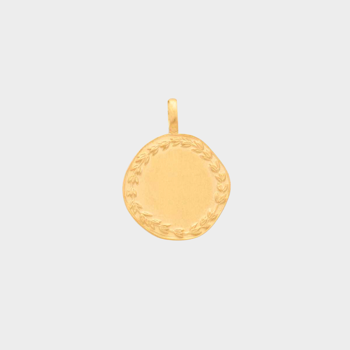 Médaille Laurier 1,7 cm plaqué or