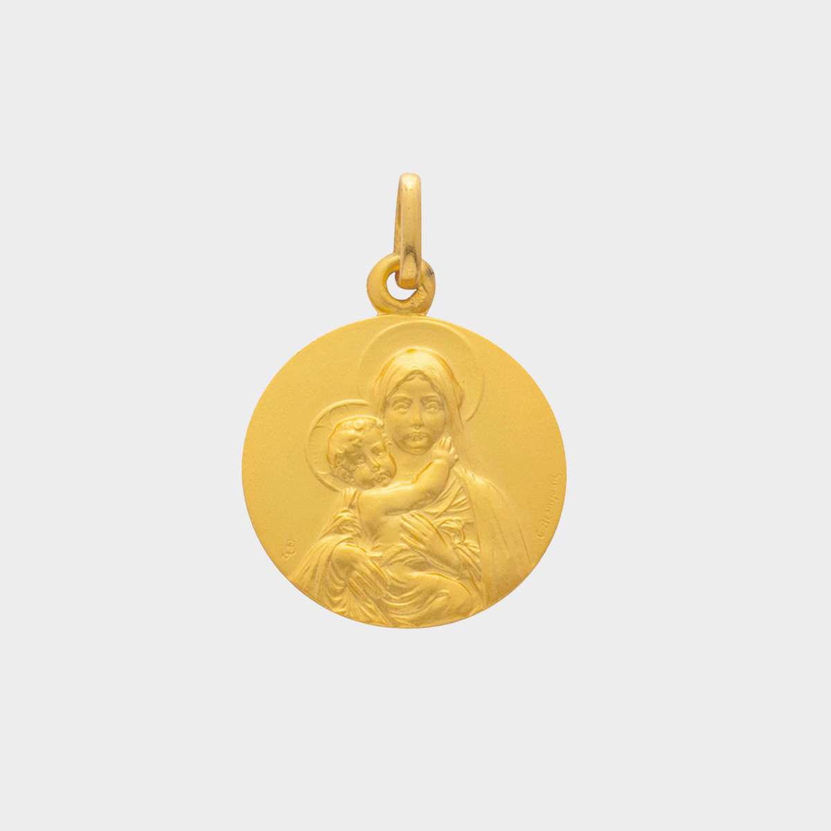Médaille Vierge mère, or 18 carats (seule)