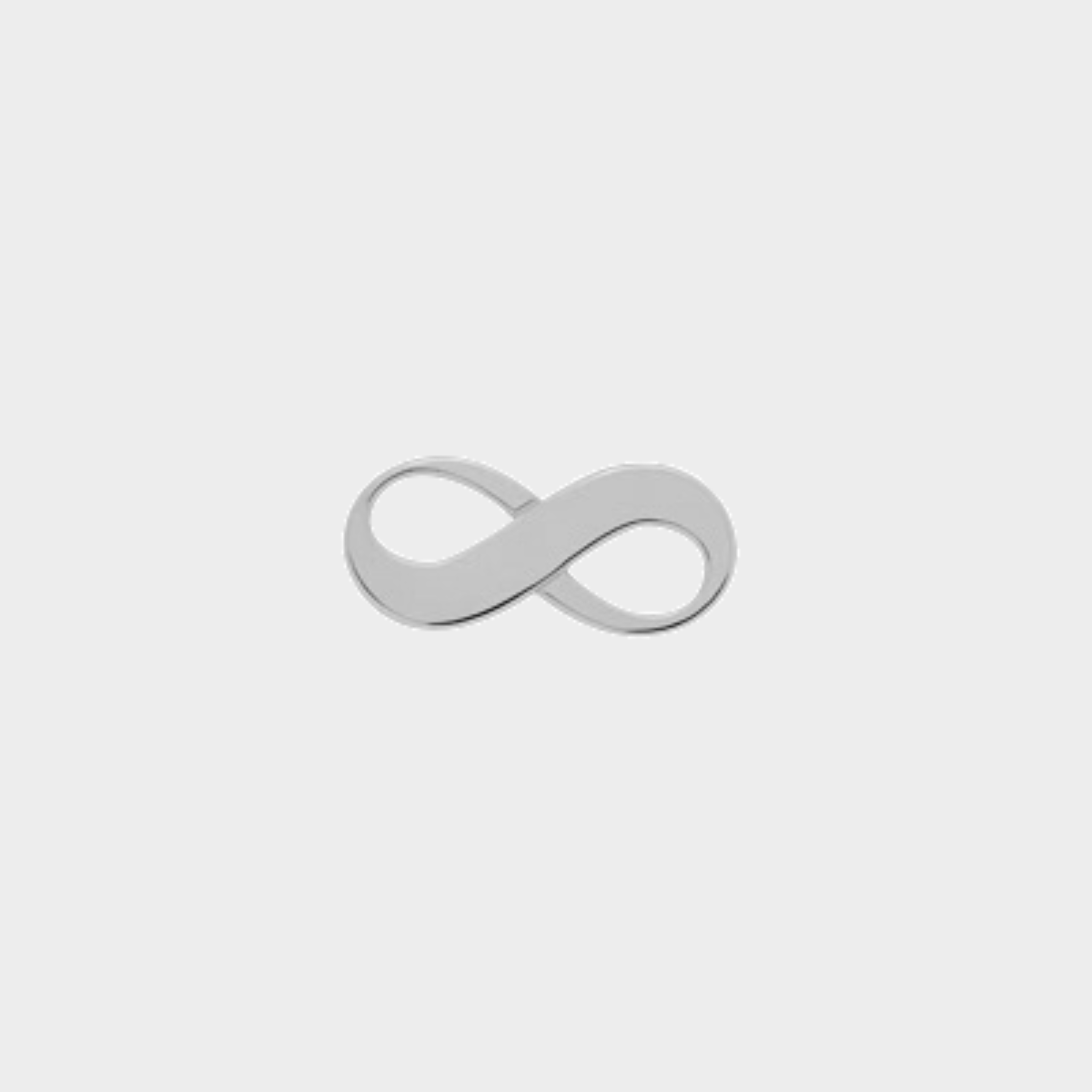 Mini infini brillant argent massif