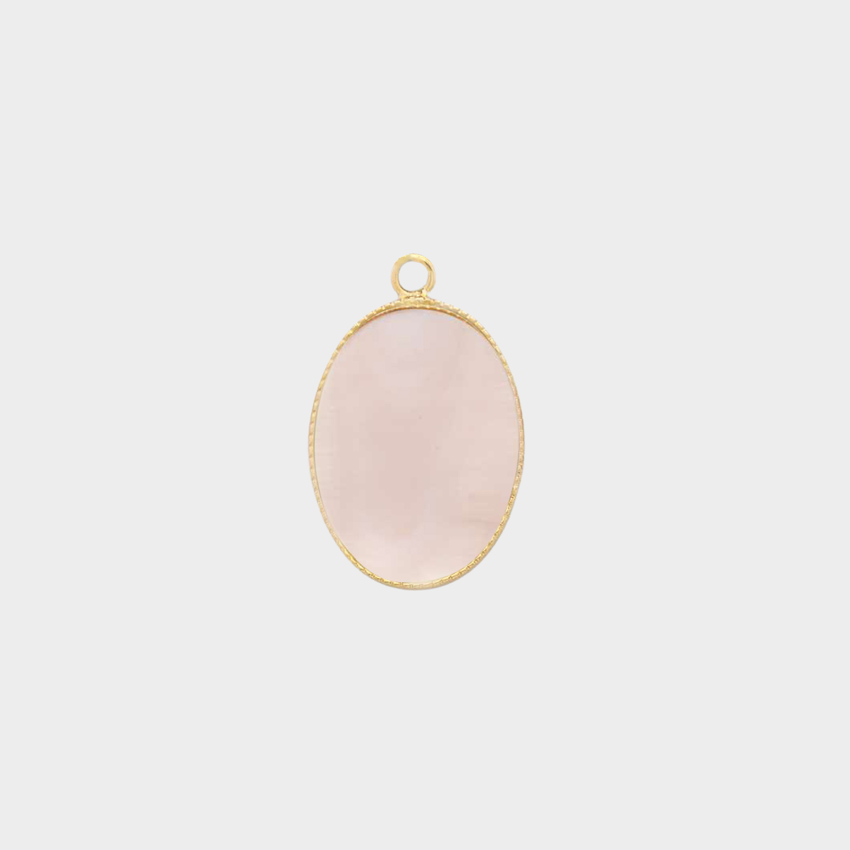Pendentif Joséphine nacre rose plaqué or