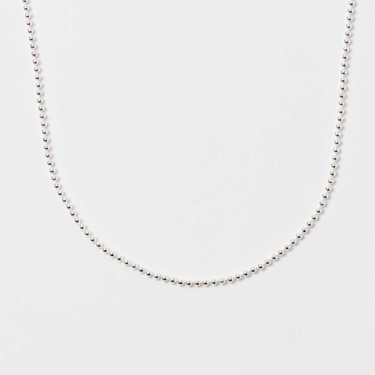 Collier chaîne petites billes Argent massif